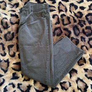 Mens Levi’s Gray 505 Straight Jeans Size 33x30